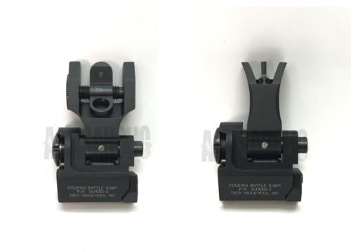 Load image into Gallery viewer, Rail-mounted Front &amp; Rear Folding Battle Sight M 4 style for Airsoft #EX-061062
