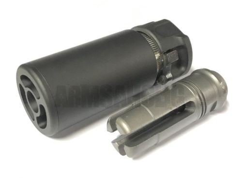 Load image into Gallery viewer, 5KU Metal Dummy 95mm Warden Blast Diffuser (14mm CCW, Black) #5KU-217B