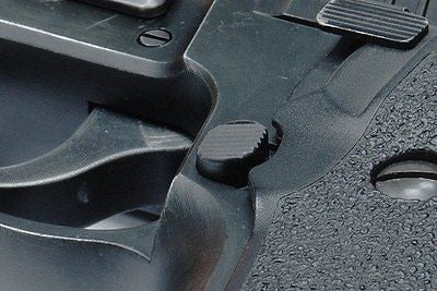 Load image into Gallery viewer, Guarder Steel Magazine Release Button for MARUI / KJ / WE P226 (Early Type) #P226-26(A)BK
