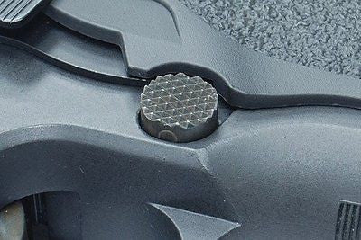 Load image into Gallery viewer, Guarder Steel Magazine Release Button for MARUI / KJ / WE P226 (E2 Type) #P226-26(B)BK