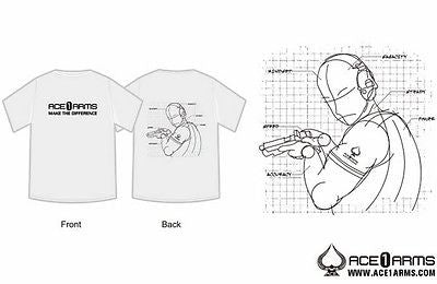 Load image into Gallery viewer, ACE1ARMS Men Tee T-Shirt Premium Cotton (Grey) - XL