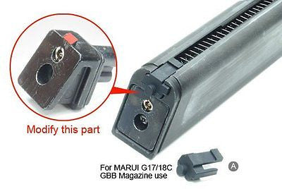 Guarder Magazine Base for MARUI / KJ / WE G-Series G17 G18C G19 GBB (Standard/Black)