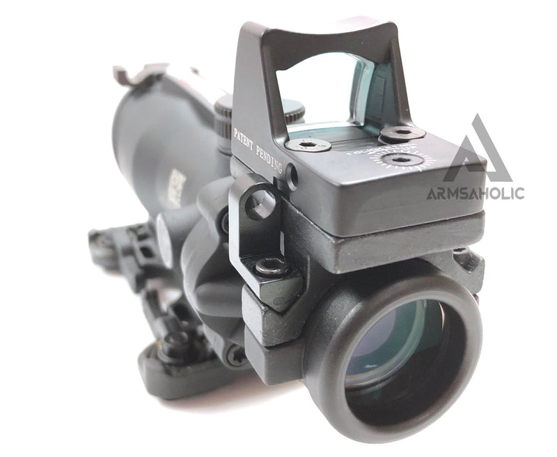 Load image into Gallery viewer, ACM ACO 4x32 Red Fiber Scope with RMR Sight A-Style Mount (Black) for Tactical Airsoft