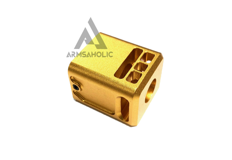 Load image into Gallery viewer, 5KU 14mm- (CCW/negative/Anti-Clockwise) Micro Comp Compensator V3 for G-Series - Gold #GB-447-G