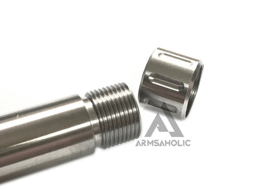 Guns Modify Stainless Thread Barrel (KKM) for Marui G17/18C GBB-Silver 14mm CCW