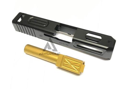 Guns Modify CNC Aluminum Z-Style G26 Slide / Stainless Barrel Set for Tokyo Marui G26 GBB series