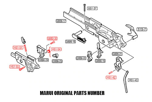 Load image into Gallery viewer, Guarder Chassis Internal Parts For MARUI HI-CAPA 4.3/5.1 #CAPA-07