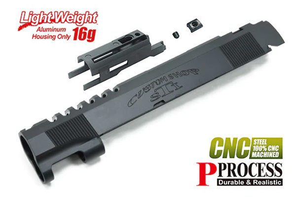 Load image into Gallery viewer, Guarder Steel CNC Slide for TOKYO MARUI HI-CAPA 5.1 Gold Match (STI Custom/Black) #CAPA-66(C)BK