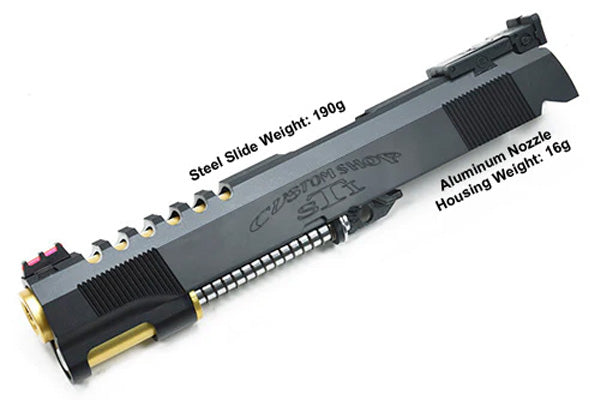 Load image into Gallery viewer, Guarder Steel CNC Slide for TOKYO MARUI HI-CAPA 5.1 Gold Match (STI Custom/Black) #CAPA-66(C)BK