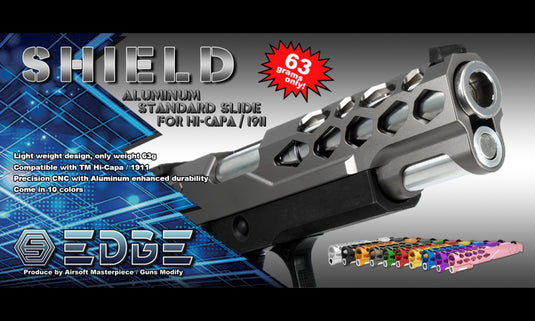 EDGE “SHIELD” Aluminum Standard Slide for Hi-CAPA/1911