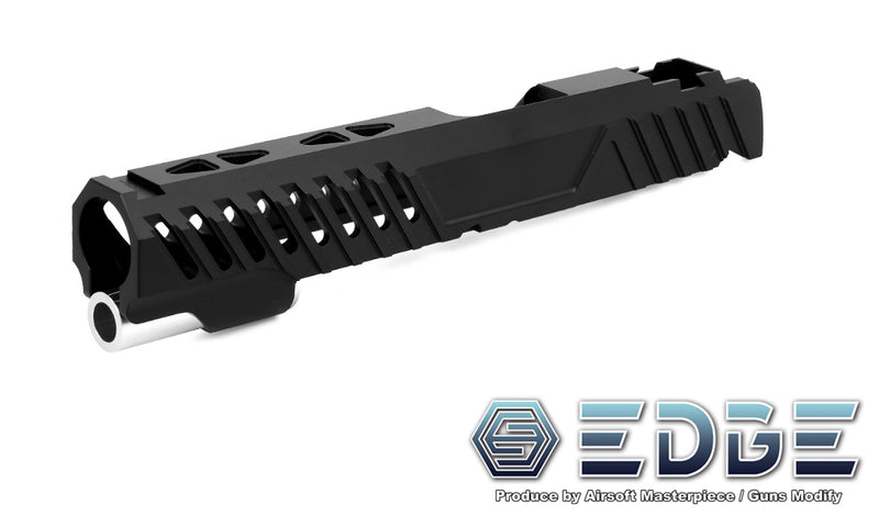 Load image into Gallery viewer, EDGE Custom "RAZOR" Aluminum Standard Slide for Hi-CAPA/1911 Black