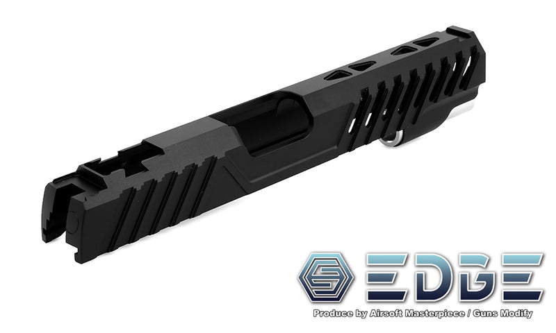 Load image into Gallery viewer, EDGE Custom "RAZOR" Aluminum Standard Slide for Hi-CAPA/1911 Black