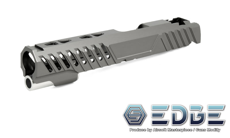 Load image into Gallery viewer, EDGE Custom "RAZOR" Aluminum Standard Slide for Hi-CAPA/1911 Titanium Gray