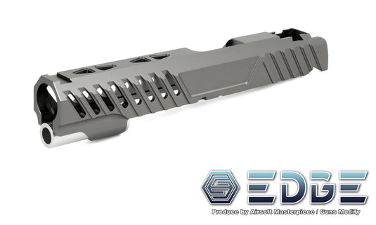 EDGE Custom "RAZOR" Aluminum Standard Slide for Hi-CAPA/1911 Titanium Gray