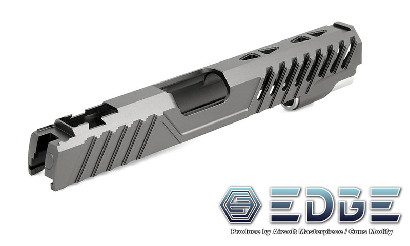Load image into Gallery viewer, EDGE Custom "RAZOR" Aluminum Standard Slide for Hi-CAPA/1911 Titanium Gray