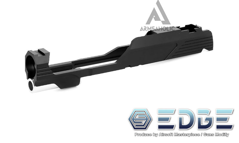 Load image into Gallery viewer, EDGE Custom "MEGA" Aluminum Standard Slide for Hi-CAPA/1911 Black