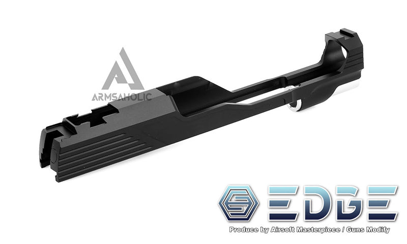 Load image into Gallery viewer, EDGE Custom "MEGA" Aluminum Standard Slide for Hi-CAPA/1911 Black