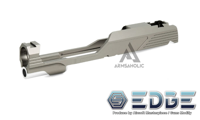 Load image into Gallery viewer, EDGE Custom &quot;MEGA&quot; Aluminum Standard Slide for Hi-CAPA/1911 Titanium Grey
