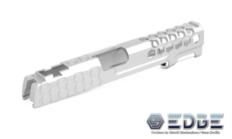 Load image into Gallery viewer, EDGE Custom "HIVE" Aluminum Standard Slide for Hi-CAPA/1911 Sliver