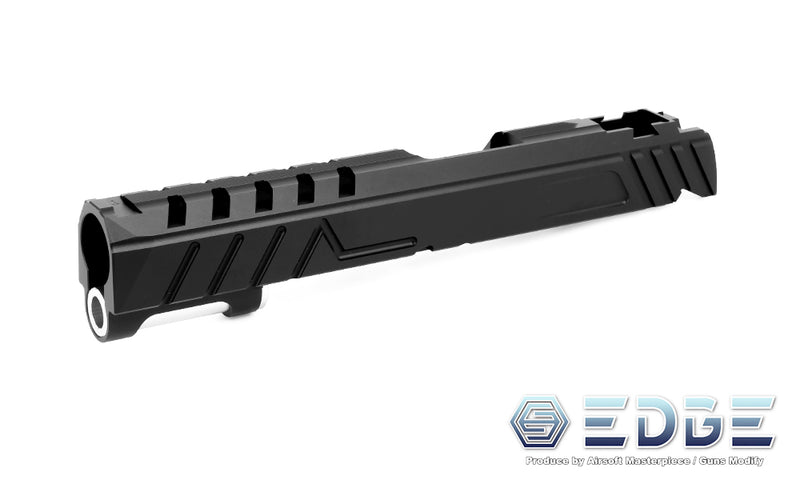 Load image into Gallery viewer, EDGE Custom "DIVA" Aluminum Standard Slide for Hi-CAPA/1911 Black