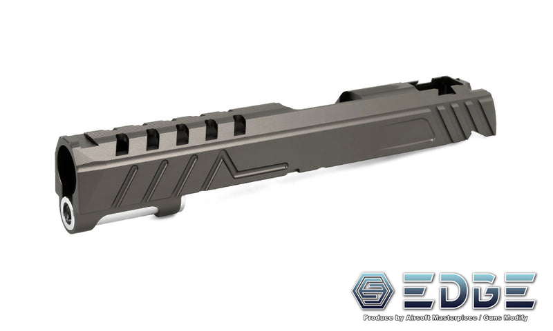 Load image into Gallery viewer, EDGE Custom "DIVA" Aluminum Standard Slide for Hi-CAPA/1911 Titanium Grey