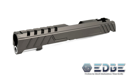 EDGE Custom "DIVA" Aluminum Standard Slide for Hi-CAPA/1911 Titanium Grey