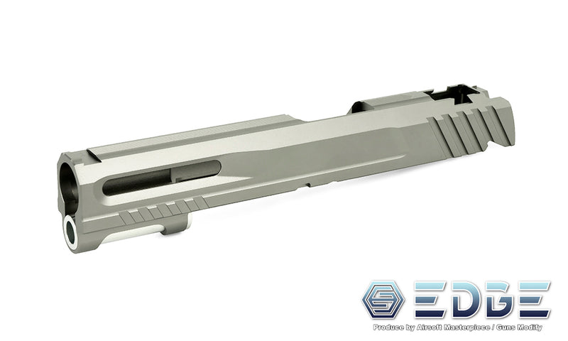 Load image into Gallery viewer, EDGE Custom "NORRIS" Aluminum Standard Slide for Hi-CAPA/1911 Titanium Grey