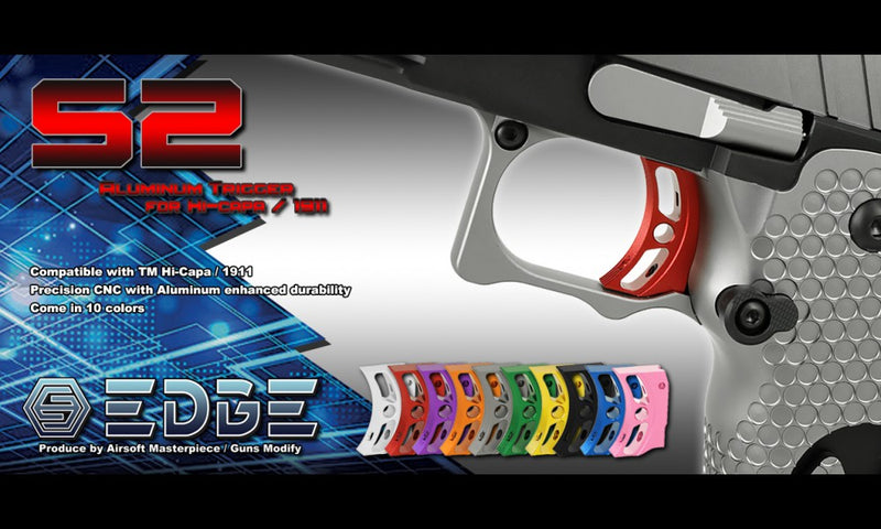 Load image into Gallery viewer, EDGE Custom "S2" Aluminum Trigger for Hi-CAPA/1911