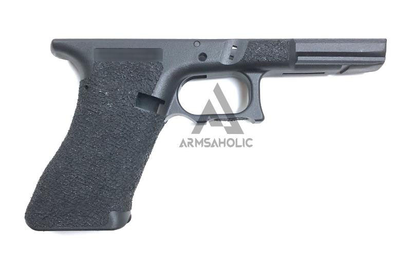 Load image into Gallery viewer, ArmsAholic Custom FI-style Lower Frame for Marui G17 / G18C Airsoft GBB - Black New Version
