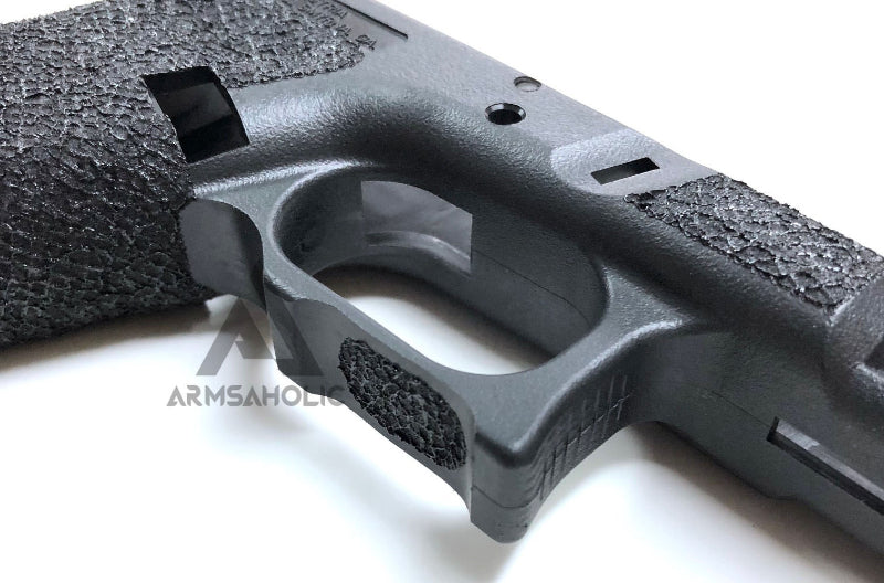 Load image into Gallery viewer, ArmsAholic Custom FI-style Lower Frame for Marui G17 / G18C Airsoft GBB - Black New Version
