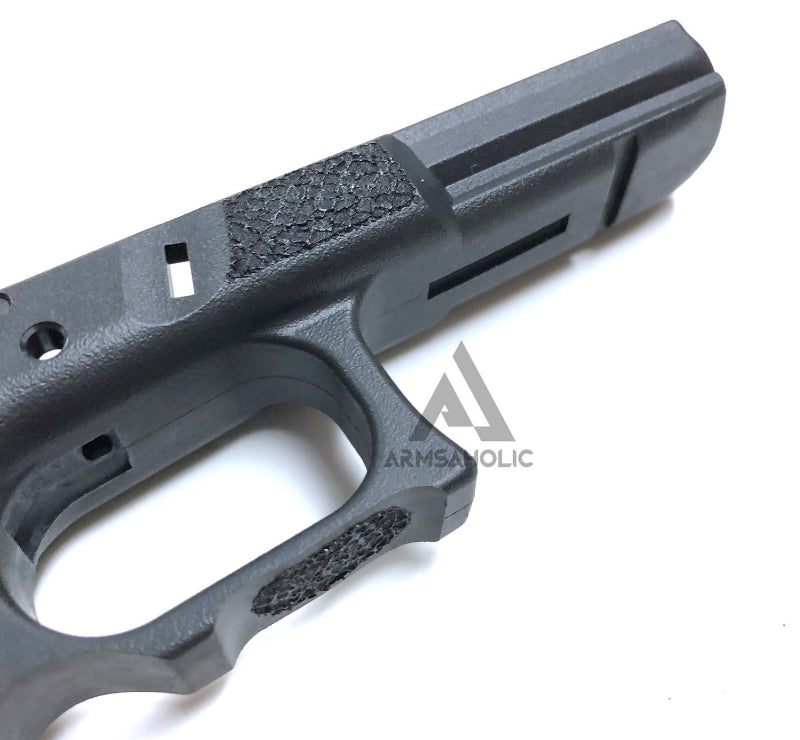 Load image into Gallery viewer, ArmsAholic Custom FI-style Lower Frame for Marui G17 / G18C Airsoft GBB - Black New Version
