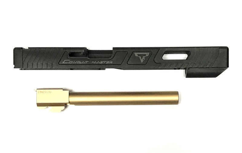Load image into Gallery viewer, Nova T-style G17L Aluminum Slide for Marui Arisoft G17 GBB series - Black