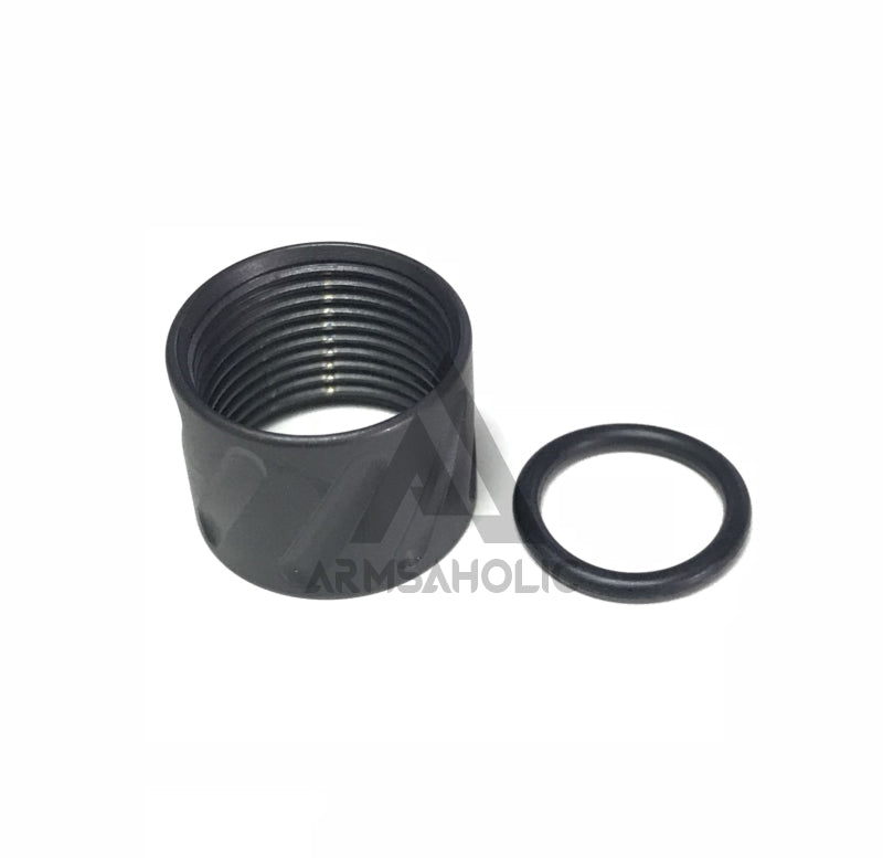 Load image into Gallery viewer, 5KU Diagonals Knurled Thread Protector -14mm CCW #GB-456