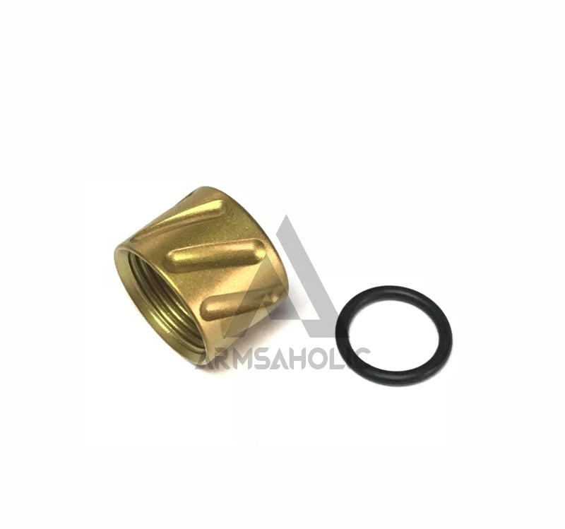 Load image into Gallery viewer, 5KU Diagonals Knurled Thread Protector -14mm CCW #GB-456