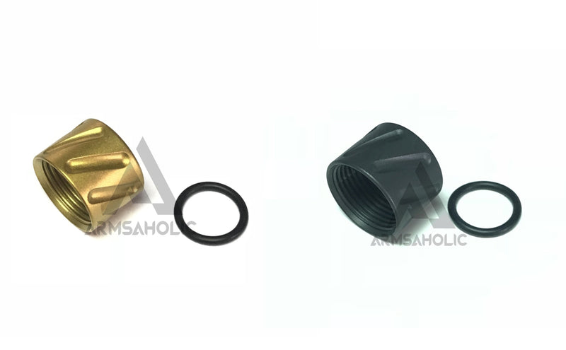 Load image into Gallery viewer, 5KU Diagonals Knurled Thread Protector -14mm CCW #GB-456