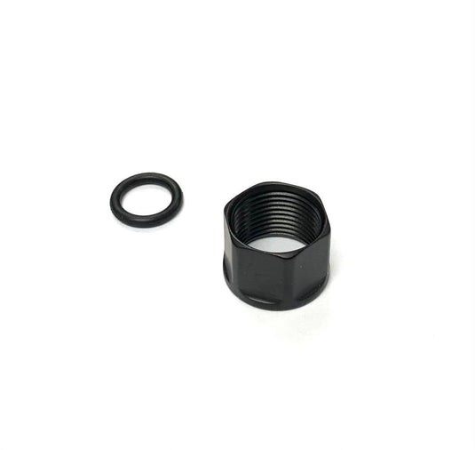 5KU Hexagon Thread Protector  14mm Anti-Clockwise  Color: Black  Item