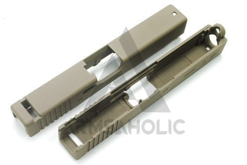 Load image into Gallery viewer, Guarder Aluminum Slide for MARUI G17 (CERAKOTE FDE) #GLK-16C(FDE)
