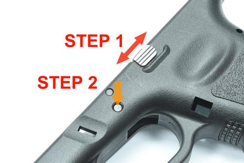Guarder Steel Trigger Pin for MARUI/WE/KJ G-series GBB - Black