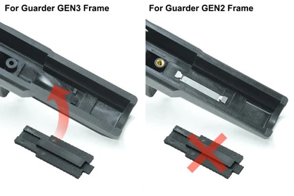 Load image into Gallery viewer, GUARDER Serial Number Tag Set for Tokyo Marui G17(Early Type) #GLK-126A
