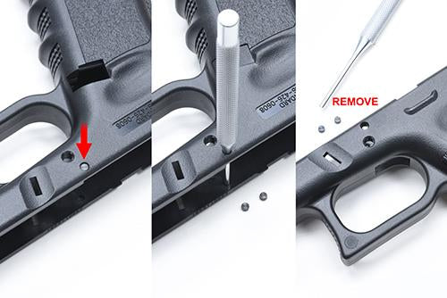 Guarder G17/18C/22/34 New Generation Frame Rail Mount (Black)