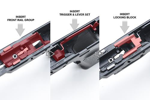 Guarder G17/18C/22/34 New Generation Frame Rail Mount (Black)