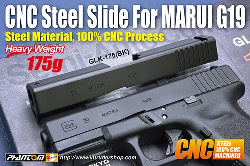 Load image into Gallery viewer, Guarder Steel CNC Slide for TOKYO MARUI G19 (Black) #GLK-175(BK)
