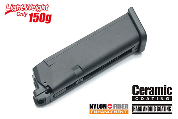 Load image into Gallery viewer, Guarder Light Weight Aluminum Magazine For TOKYO MARUI G17 (9mm/Black) #GLK-177(A)BK