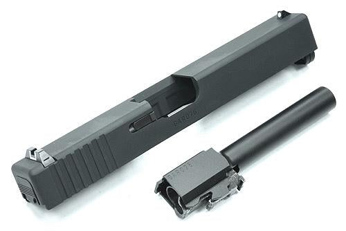 Guarder Aluminum Slide & Steel Barrel Set for Marui G17 (2018 Version) Black
