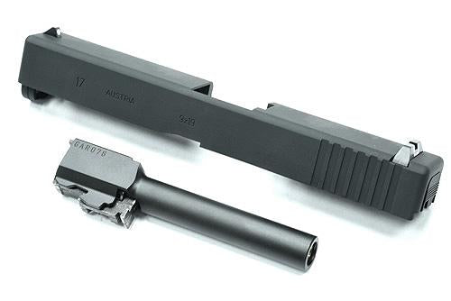 Guarder Aluminum Slide & Steel Barrel Set for Marui G17 (2018 Version) Black