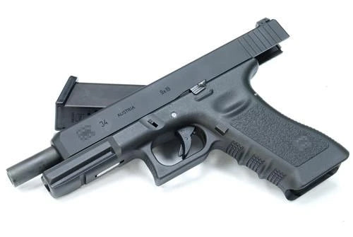 Load image into Gallery viewer, Guarder G34 Steel CNC Slide & Barrel Kit for TM G17 (Standard Ver. Black)