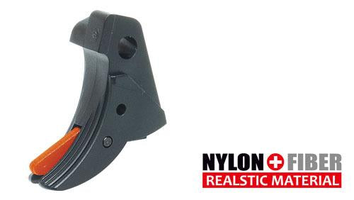 Load image into Gallery viewer, Guarder Ridged Trigger For G-Series GBB (BLACK/RED) #GLK-84(BK/RED)