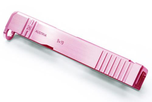 Load image into Gallery viewer, Guarder G26 CNC Aluminum Slide & Stainless Barrel Kit for TM G26 Custom (Pink) #GLK-95(P)