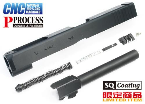 Load image into Gallery viewer, Guarder G34 Steel CNC Slide & Barrel Kit for TM G17 (Standard Ver. Black)