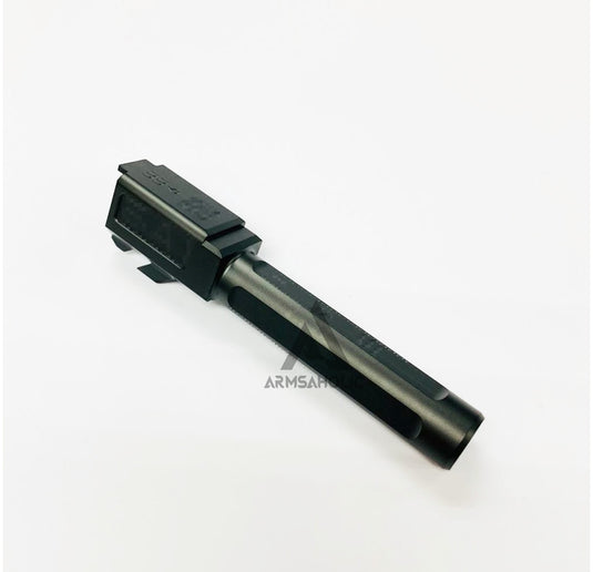 Guns Modify S Style G19 Steel Outer Barrel for Marui G19 (Black)